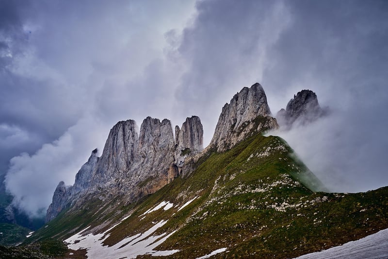 Hiking in the mountains